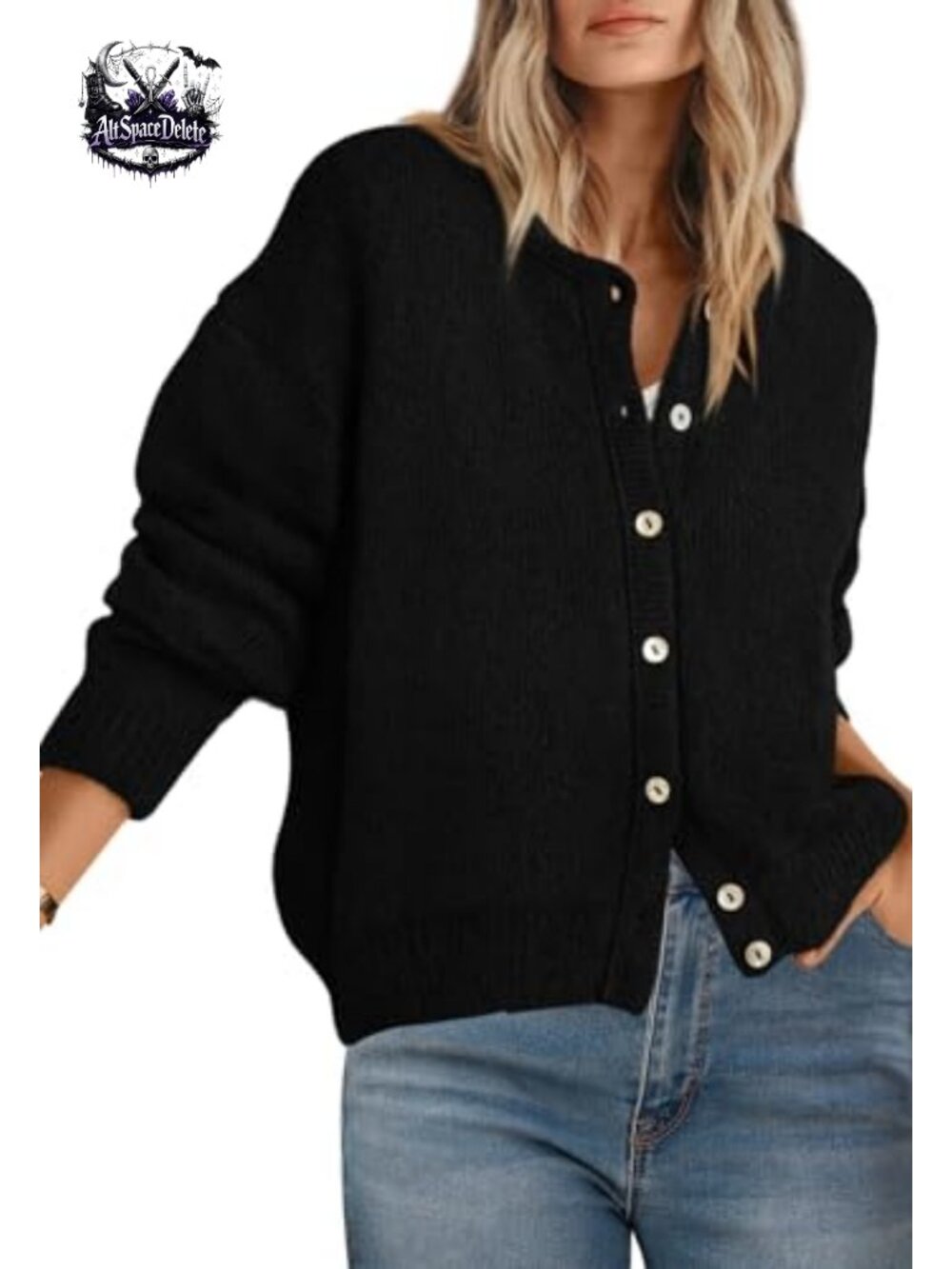 PRETTYGARDEN Long Sleeve Crewneck Button Down Cardigan Sweater